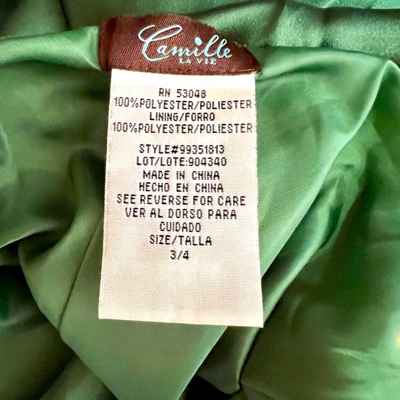 Camille Green gown - Picture 5 of 6